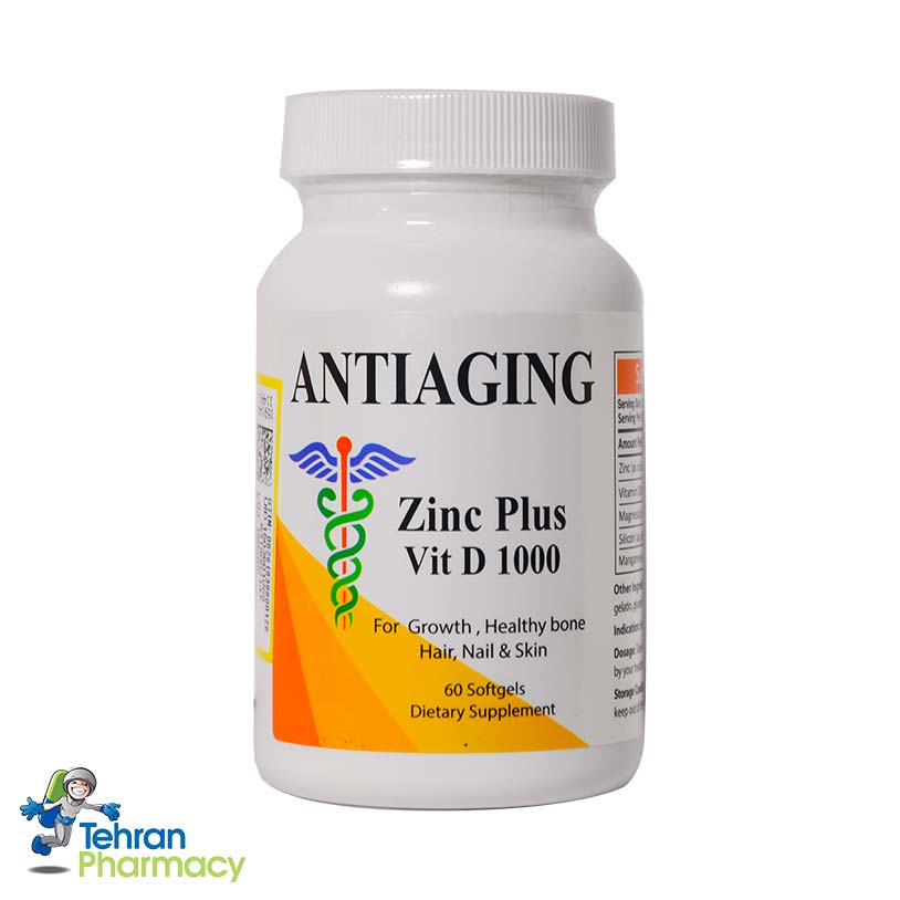 کپسول زینک پلاس ویتامینD آنتی ایجینگ
